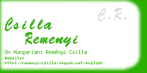 csilla remenyi business card